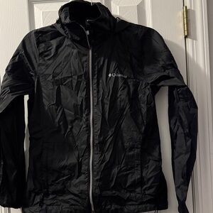Columbia women’s  Black rain Jacket